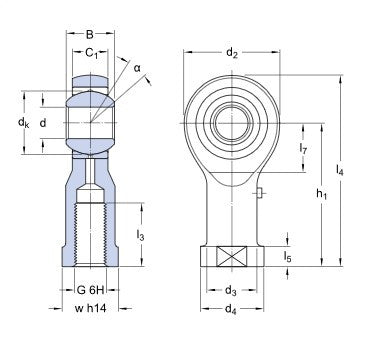 SKF SILKAC 8 M gewrichtskop