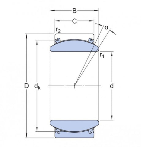 SKF GE 30 TXG3E-2LS roulement articulé