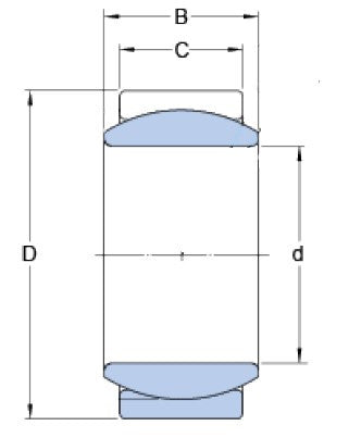 SKF GE 12 E roulement à rotule acier-acier