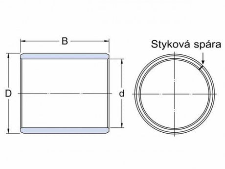 SKF PRM 404440 coussinet de glissement, bande de bronze enroulée