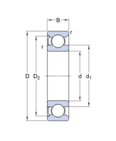 SKF 6001-Z roulement à billes