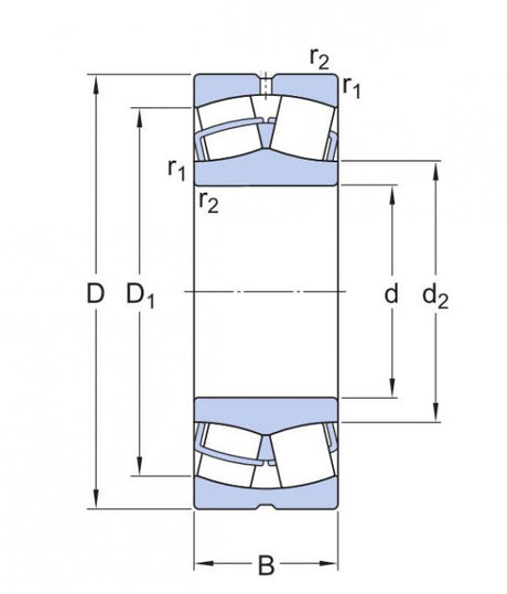 SKF 23168 CCK/W33 roulement à rouleaux coniques