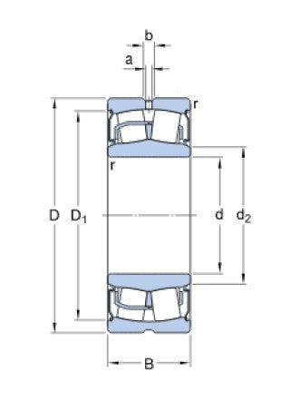 SKF BS2-2212-2RS/VT143 roulement à billes soudé