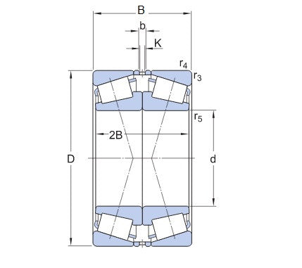 SKF 32026 X/DF kegellager