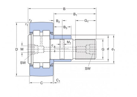 SKF PWKRE 40.2RS poulie de détection