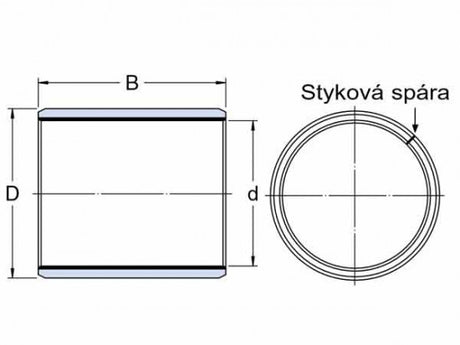 SKF PCM 242715 E coussinet glissant, acier-PTFE