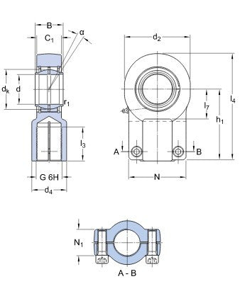 SKF SIQG 80 ES tête universelle