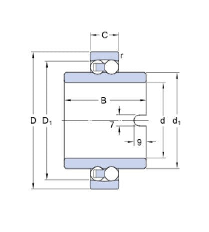 SKF 11204 TN9 schuifkogel lagers