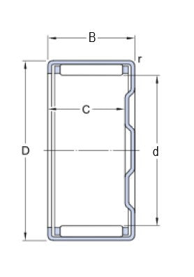 SKF BK 0609 naaldlager