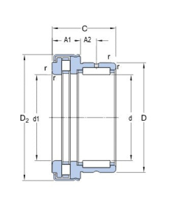 SKF NKXR 40 Z roulement à aiguilles combiné