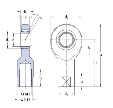 SKF SI 12 E gewrichtskop