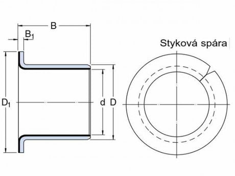 SKF PCMF 101209 E coussinet glissant à bride, acier-PTFE/Pb