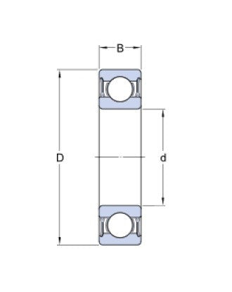 SKF 61909-2RZ roulement à billes