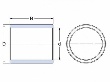 SKF PSM 405030 A51 coussinet de glissement, bronze fritté