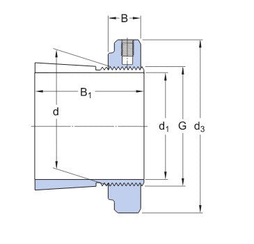 SKF H 313 E douille de fixation avec écrou KMFE