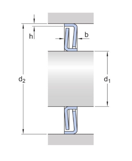 SKF Z 203 Joint d'étanchéité en bague labyrinthique