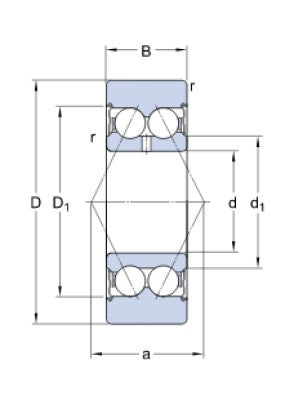 SKF 305701 C-2Z lagerwiel