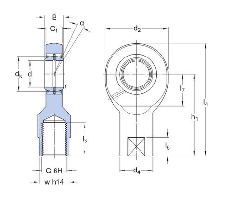 SKF SI 20 ES-2RS tête articulée