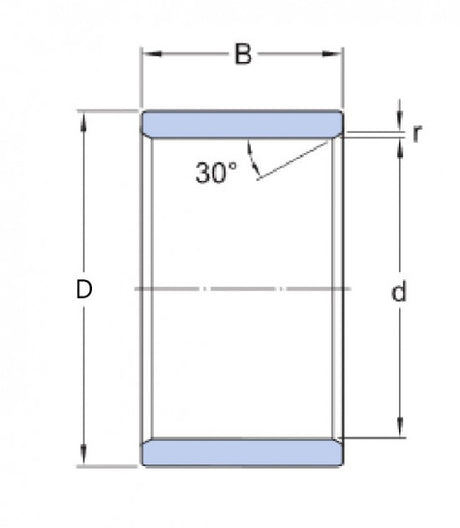 SKF LR 35X40X12.5 anneau de roulement