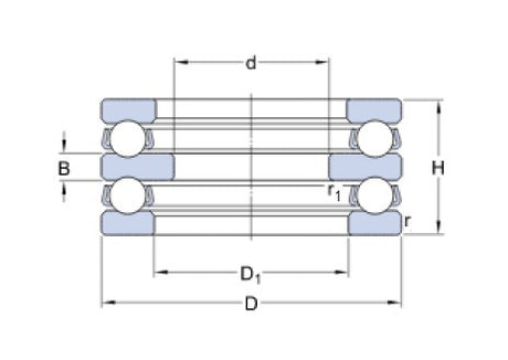 SKF 52410 roulement à billes axiaux