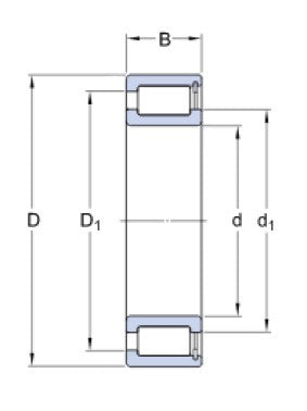 SKF NCF 3004 CV rollager