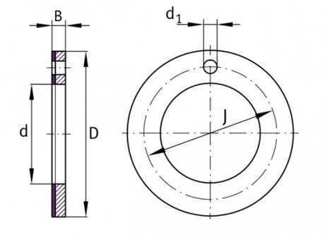 SKF PCMW 203601.5 E anneau de glissement axial, acier-PTFE
