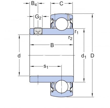 SKF YAT 206-103 roulement de fixation