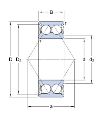 SKF 3203 A-2ZTN9/MT33 roulement à billes à contact oblique