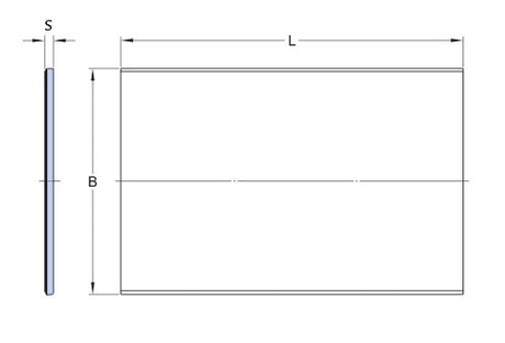 SKF PCMS 2005003.06 M bande de glissement, acier-POM