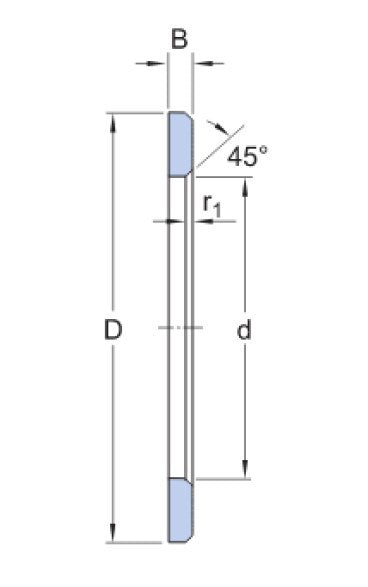 SKF GS 81107 anneau de bague de roulement axial