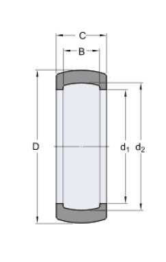 SKF RIS 206 A rubberen afdichtingsring