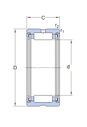 SKF RNA 4910.2RS roulement à aiguilles