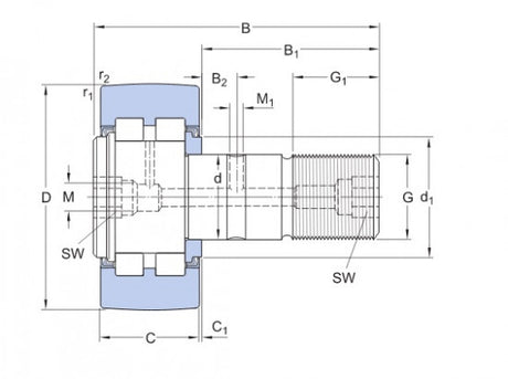SKF PWKR 40.2RS poulie de détection
