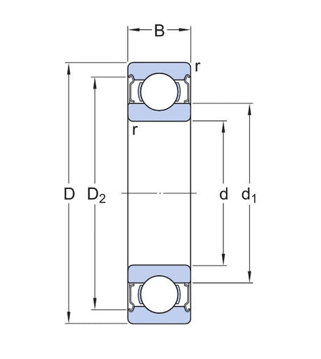 SKF 6007-2Z roulement à billes