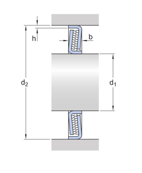 SKF Z 216 F joint d'étanchéité en bague labyrinthique