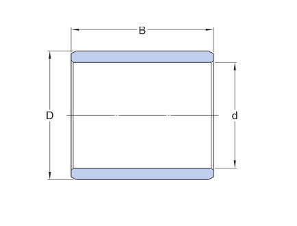 SKF PWM 809080 coussinet de glissement en fibres tissées